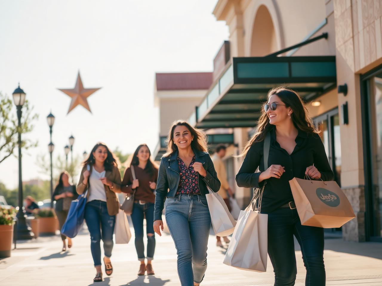Shoppers enjoying Killeen Crossing